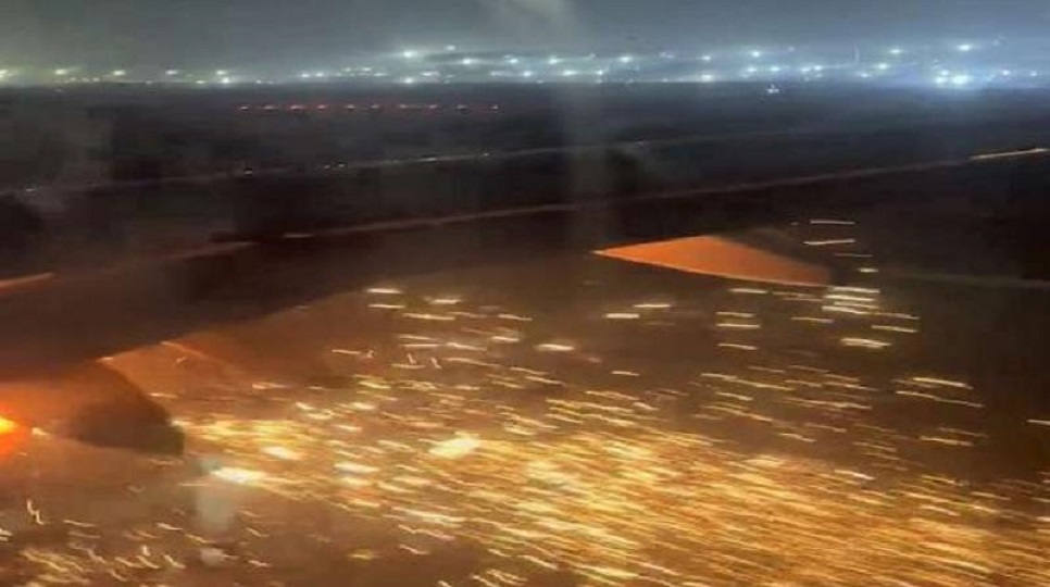 IndiGo plane's engine catches fire moments before take-off in Delhi