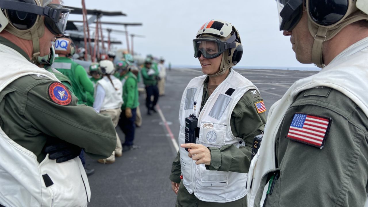 First woman to command US aircraft carrier didn’t even know she could get the job

