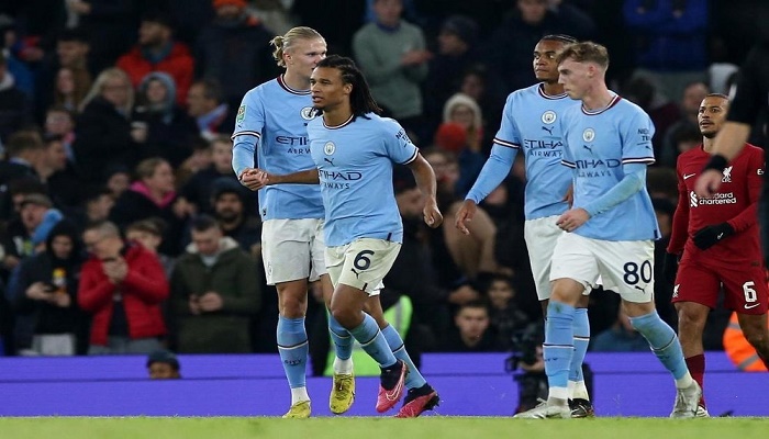 Man City knock out holders Liverpool in League Cup thriller