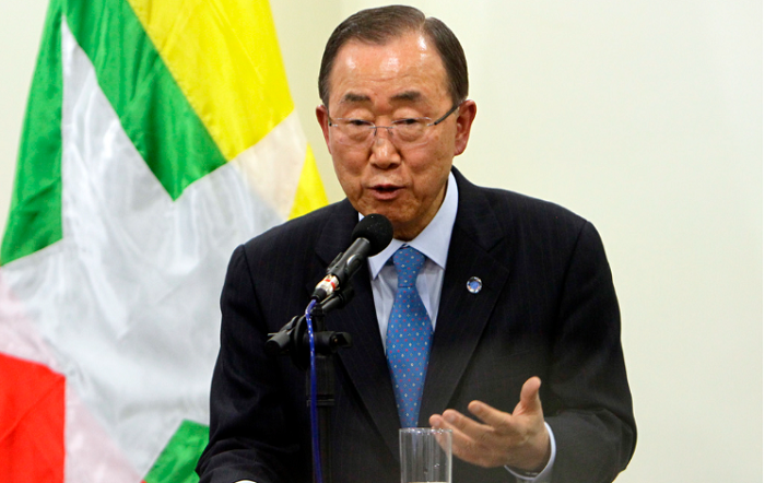 Ex-UN Secretary-General Ban Ki-moon on surprise Myanmar trip