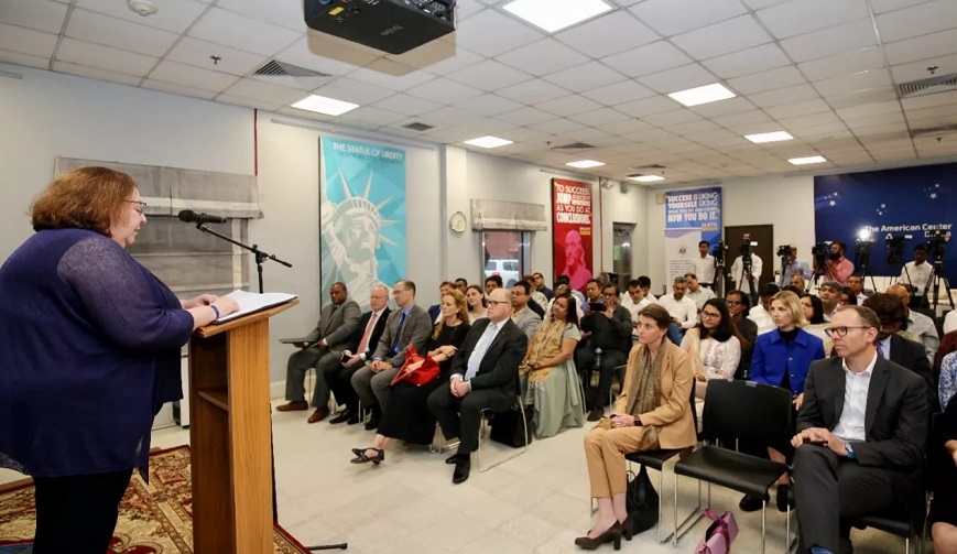 A free and independent press is a vital element in any democracy, says US diplomat