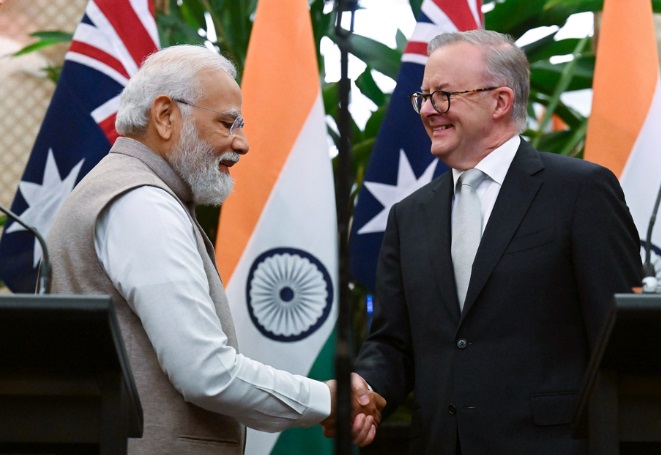 Indian Prime Minister Modi strikes new agreements on migration and green hydrogen in Australia