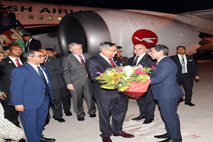 President reaches Turkey to attend Erdogan's installation ceremony