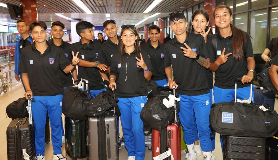 Nepal women’s football arrive Dhaka to play two FIFA friendlies 

