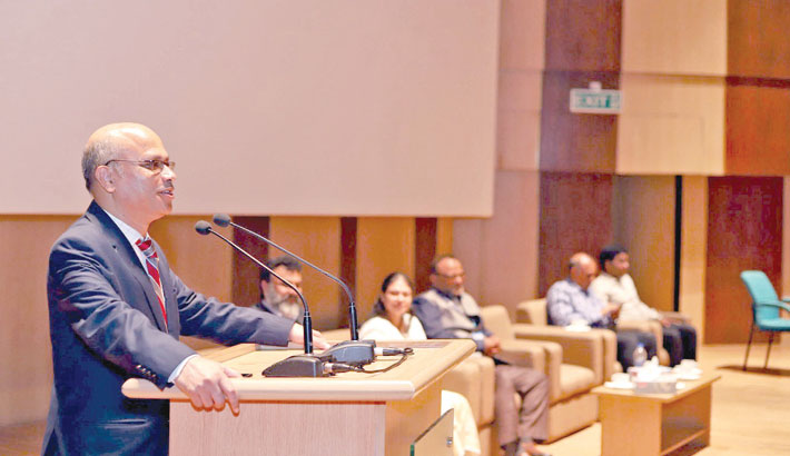 UGC member Prof Dr Sazzad Hossain speaks at inaugural ceremony of the ...