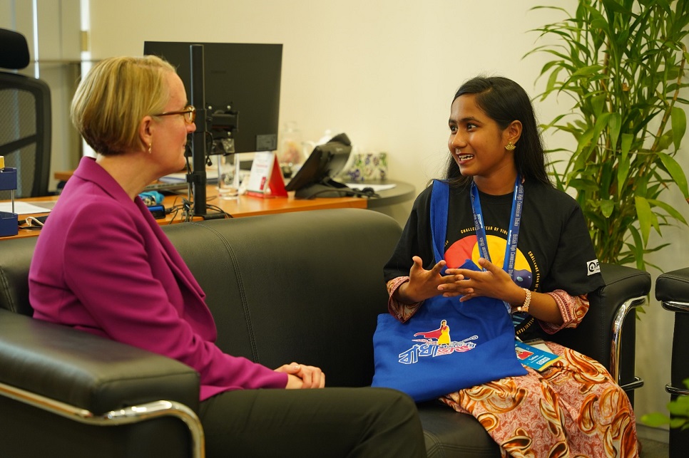 Girl takes over British mission in Dhaka for a day 