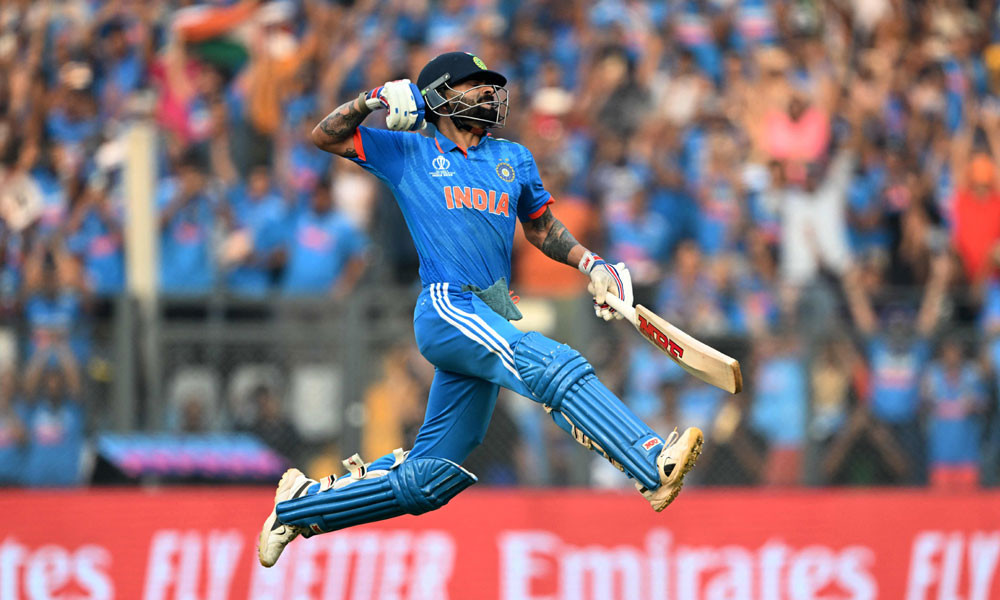 Kohli scores record 50th ODI century