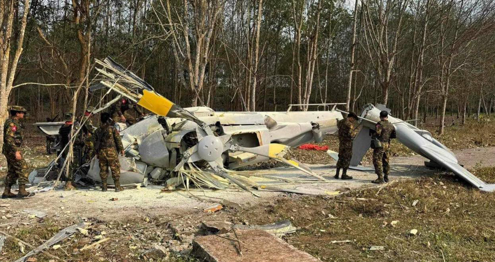 Myanmar junta helicopter shot down; Brig Gen among five killed