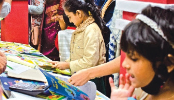 Morning filled with children, evening with readers of all ages