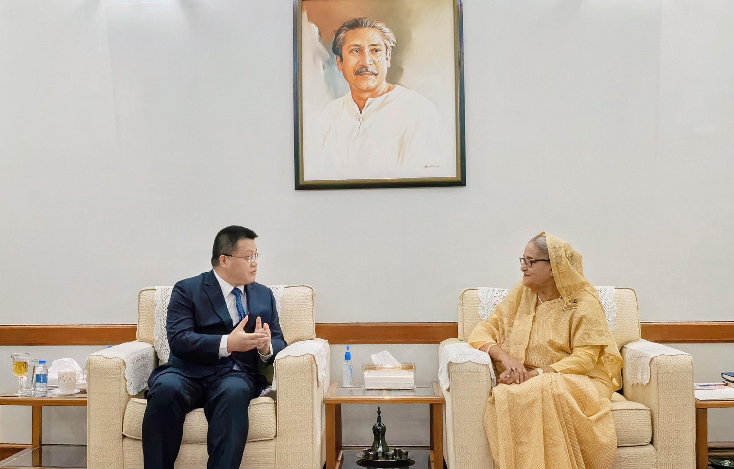 Chinese envoy Yao Wen calls on PM Sheikh Hasina