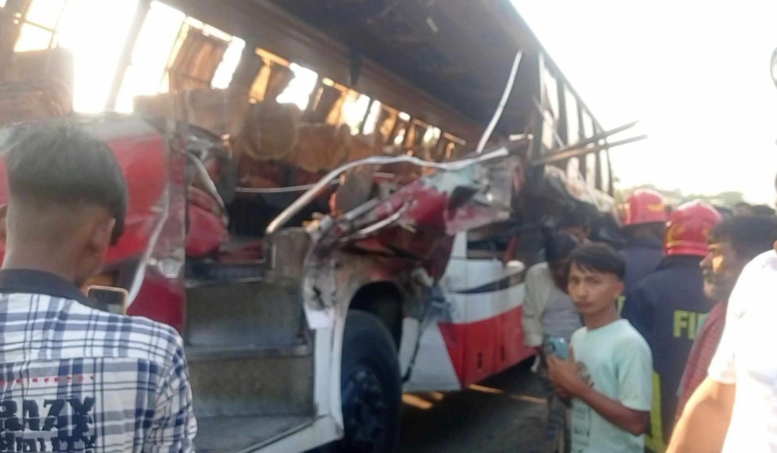 Two dead, 12 injured in Ctg road crash