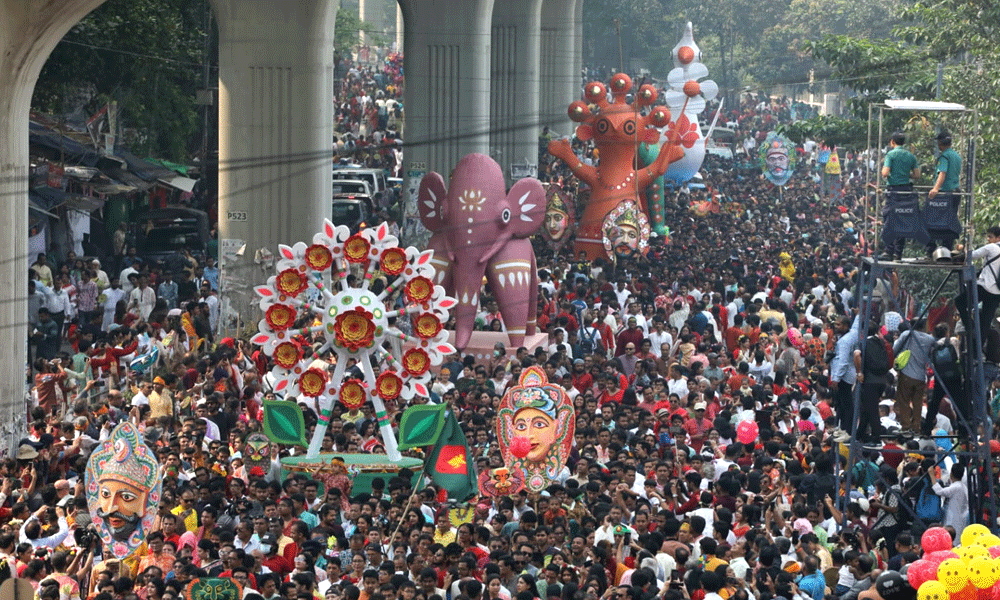 Mangal Shobhajatra In Photos