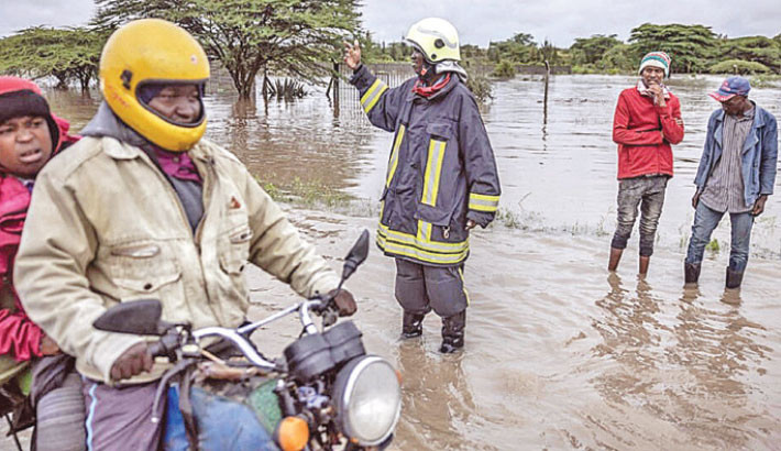 Torrential rains have lashed much of East Africa, triggering flooding and landslides. AFP Photo