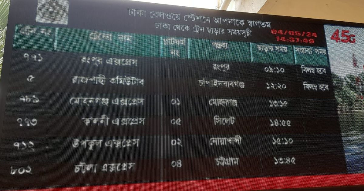 Gazipur collision disrupts train schedules