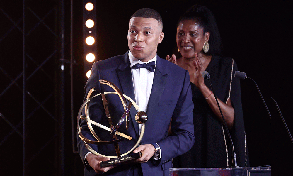 Mbappe wins award for France's player of the year