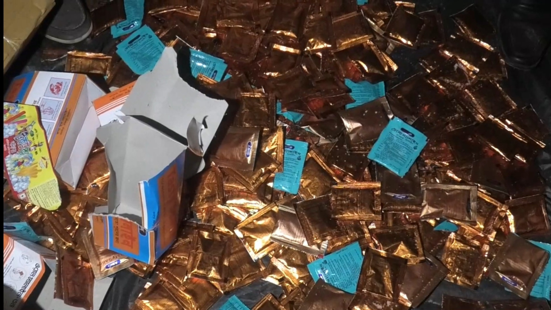 Counterfeit saline factory busted in Faridpur