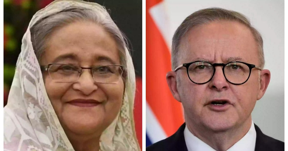 Australian PM together with PM Hasina keen to contribute to regional peace, prosperity, security