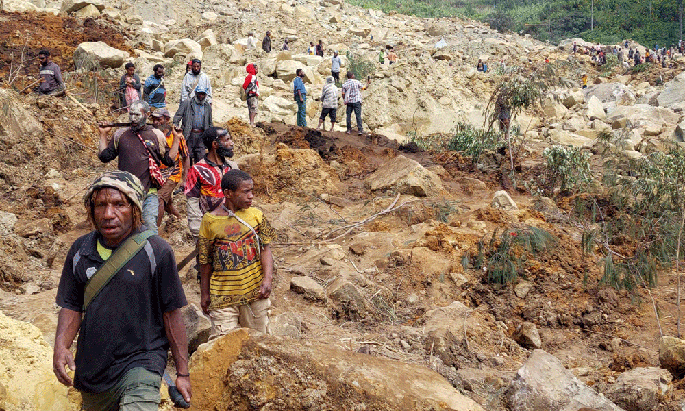 Papua New Guinea reports more than 2,000 people buried in landslide