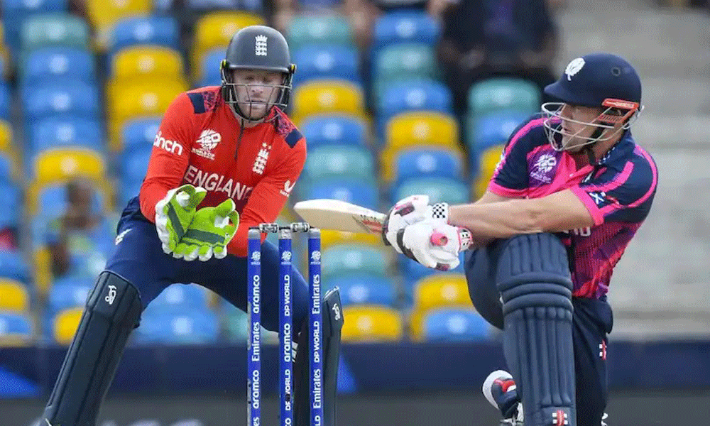 Rain stops play after Scotland's steady start