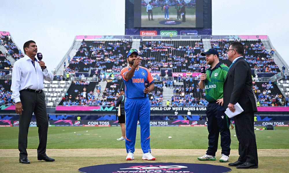 Rohit Sharma wins the toss and chooses to bowl against Ireland