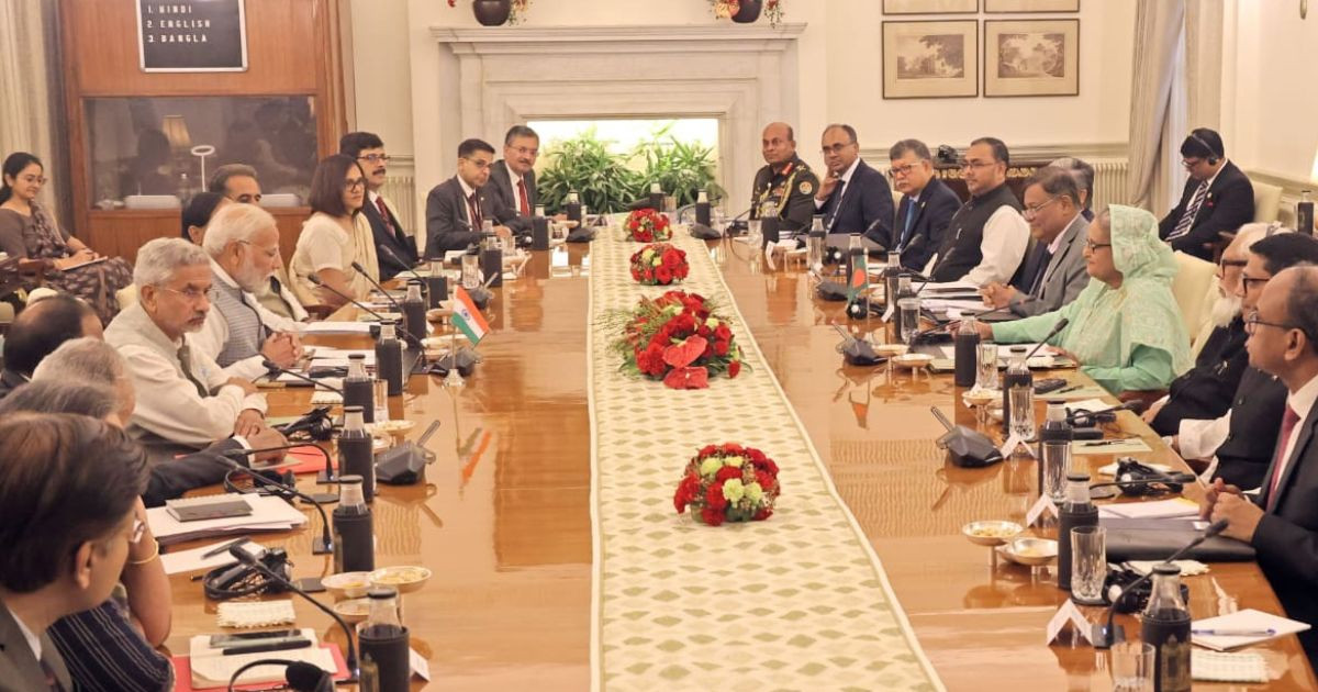 Hasina, Modi hold talks at Hyderabad House