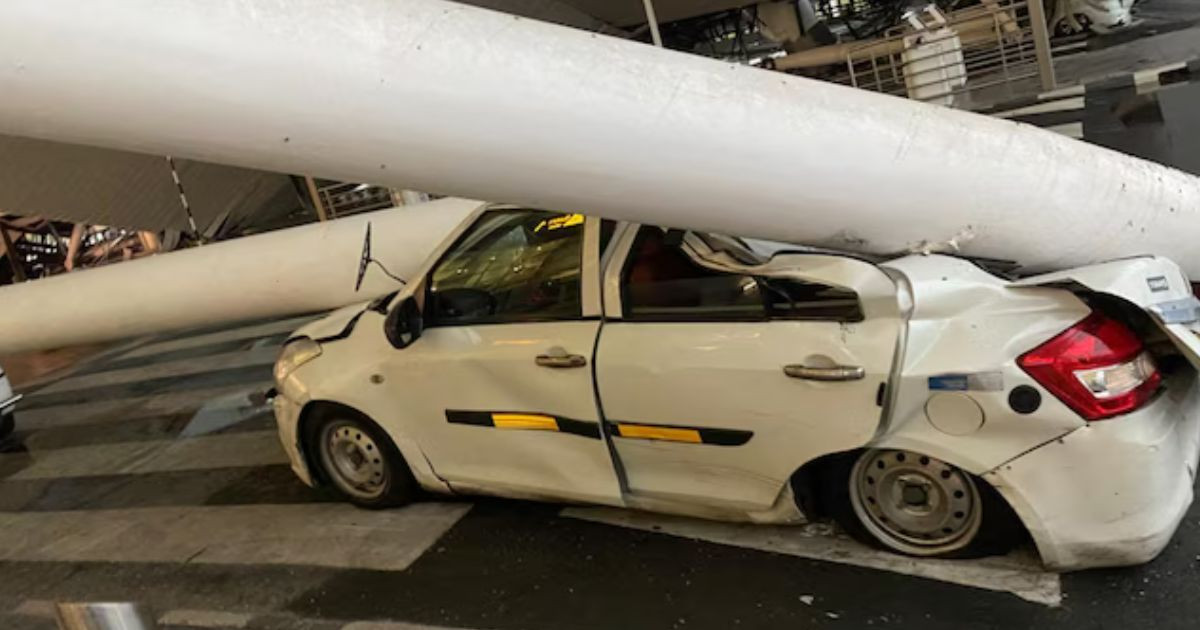 Delhi airport terminal roof collapses months after Modi inauguration