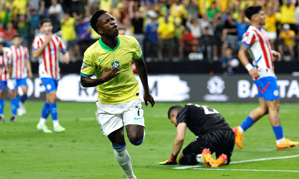 Vinicius Junior stars as Brazil beat Paraguay