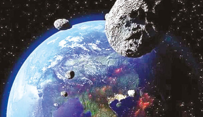 Asteroids fly-by Earth in serendipitous celebration