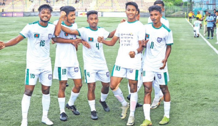 Bangladesh off to winning start in SAFF U-20, Mirajul grabs all attention