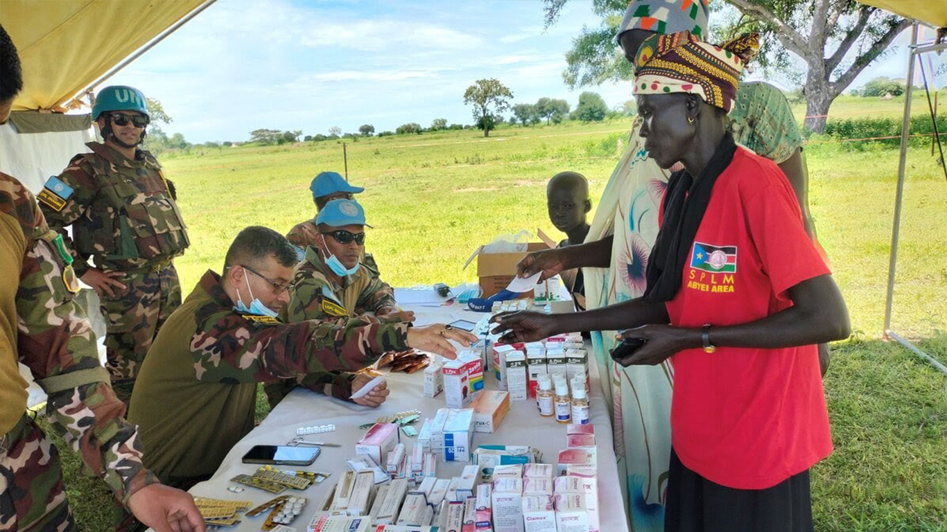 Blue helmets get appreciation for free medical services in South Sudan