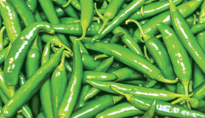 Green chilli too hot!