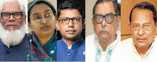 Salman, Dipu Moni, Palak, Menon, Inu remanded in different cases