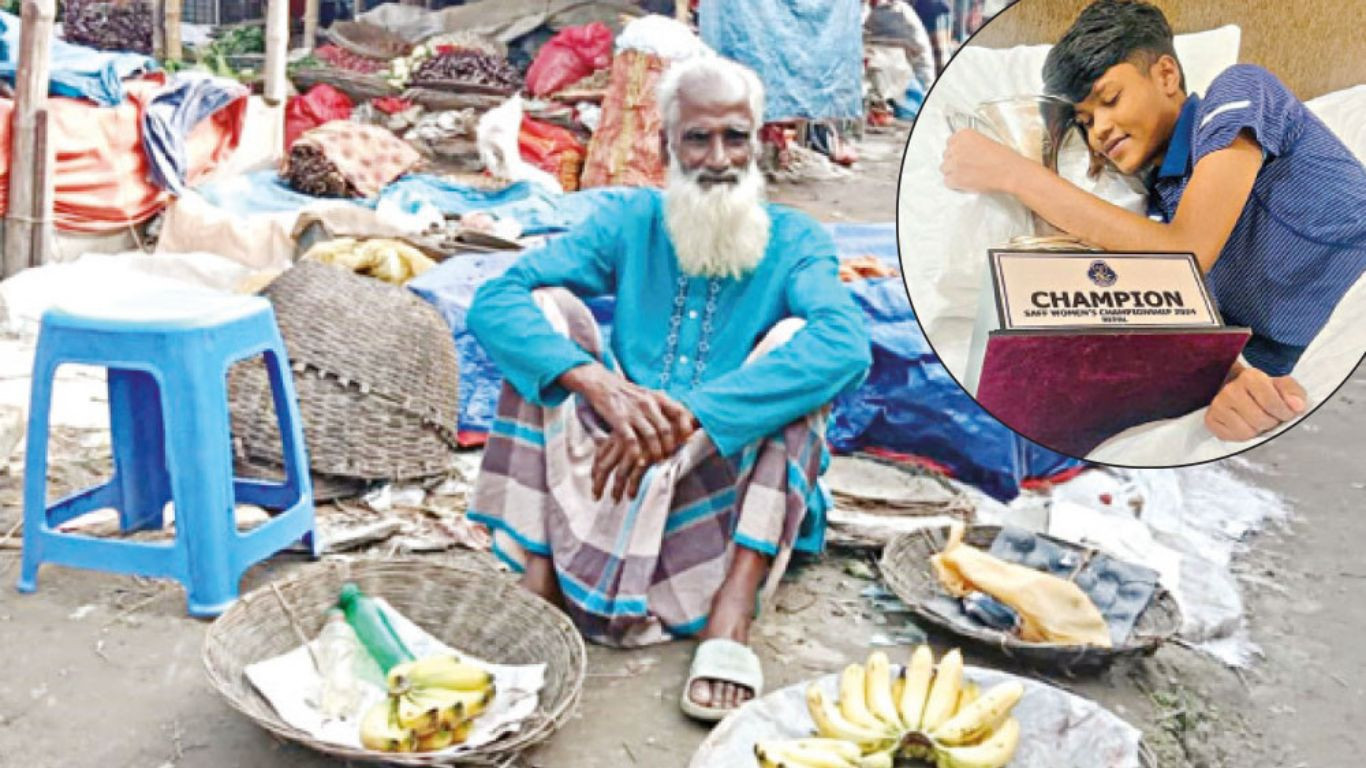 ‘Father, you don’t have to sell bananas anymore’