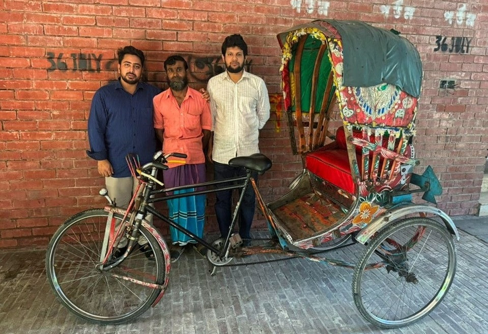 Rickshaw carrying martyr Nafiz to be preserved at Ganabhaban memorial museum