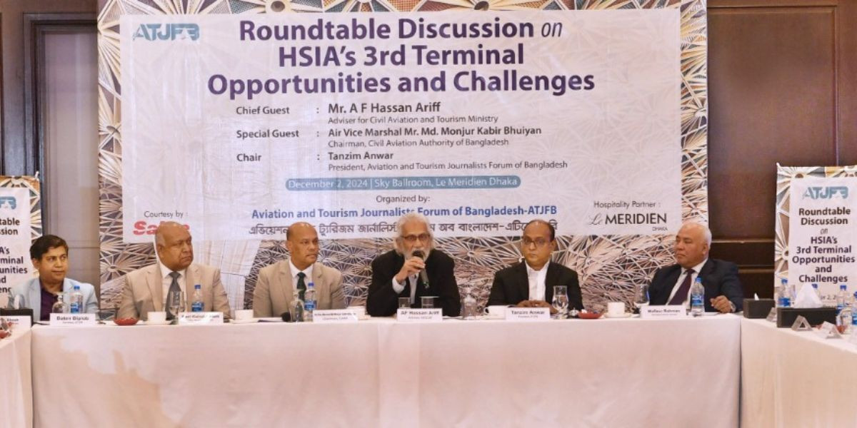 Roundtable explores Hazrat Shahjalal airport’s 3rd terminal challenges, opportunities