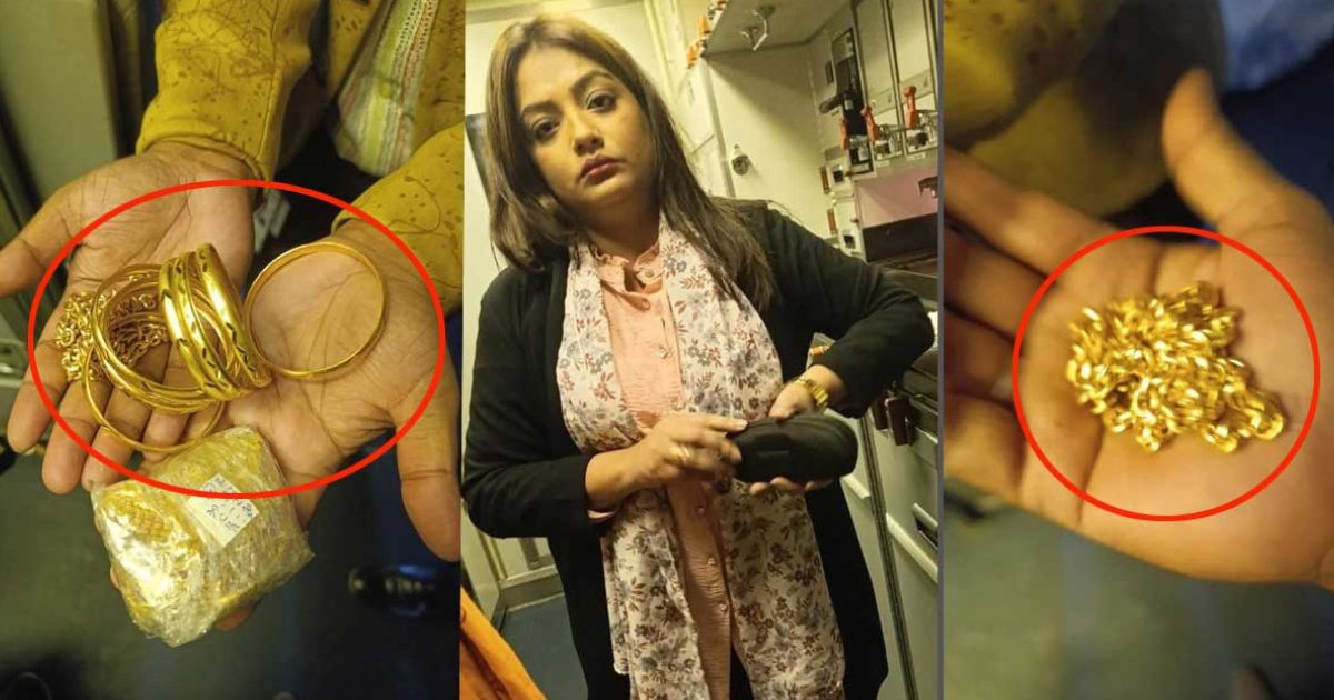 2 held with gold worth Tk67 lakh at Ctg airport