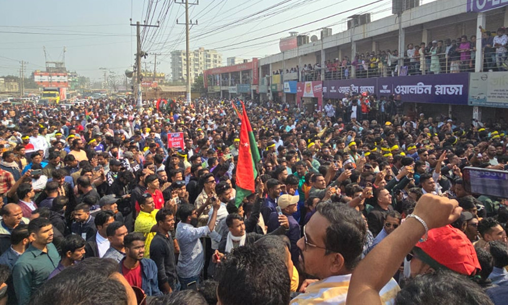 BNP-affiliated bodies’ long march ends with vow to defy Indian aggression