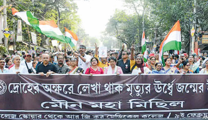 Silent rally in Kolkata to seek justice for RG Kar victim
