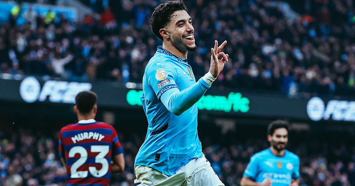 Marmoush hat-trick lifts Man City into top four