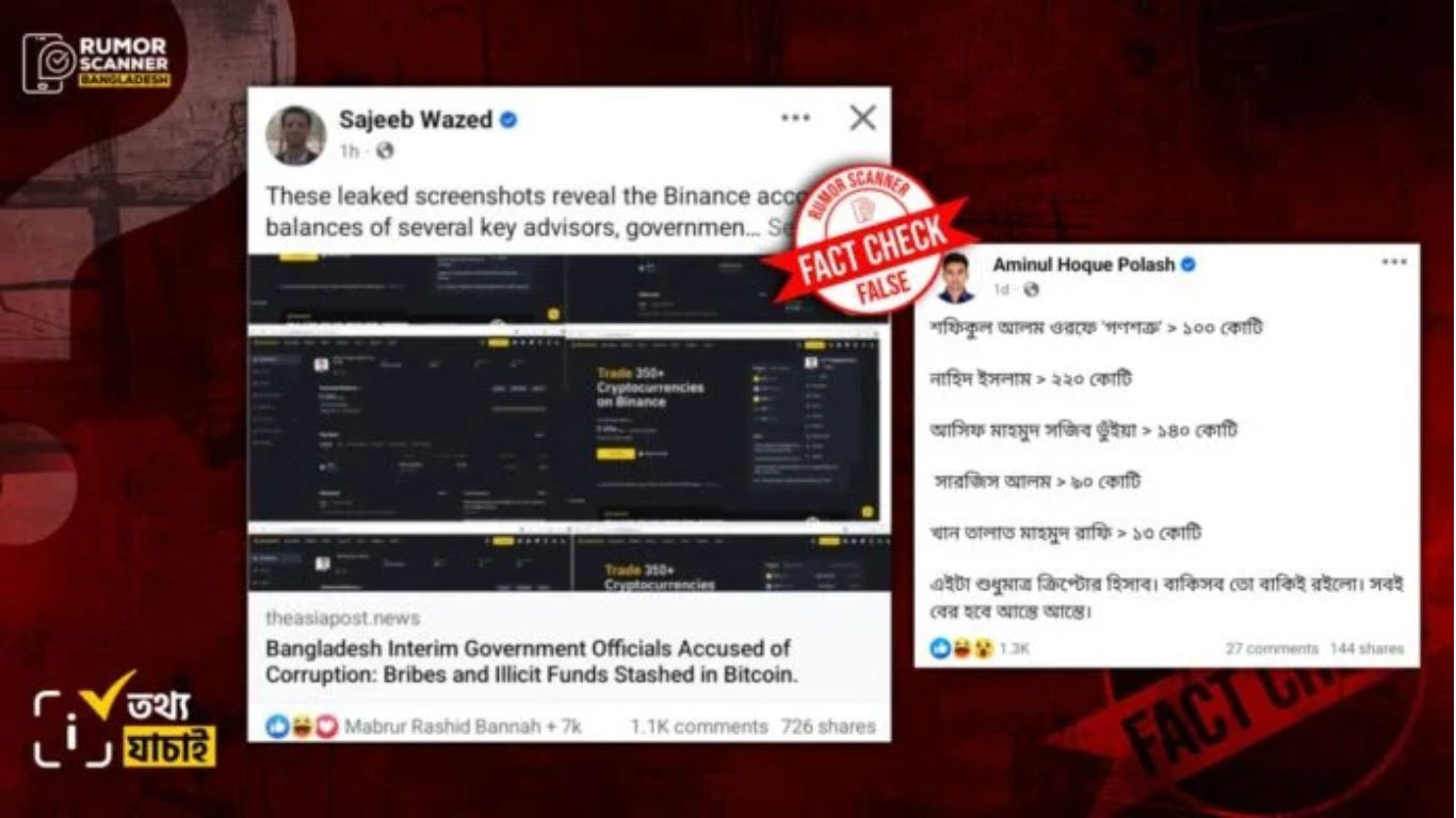 Binance accounts' screenshots of advisers, press secretary are fake: Rumor Scanner