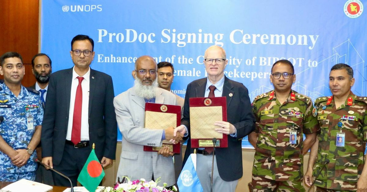 Bangladesh, UNOPS sign project document