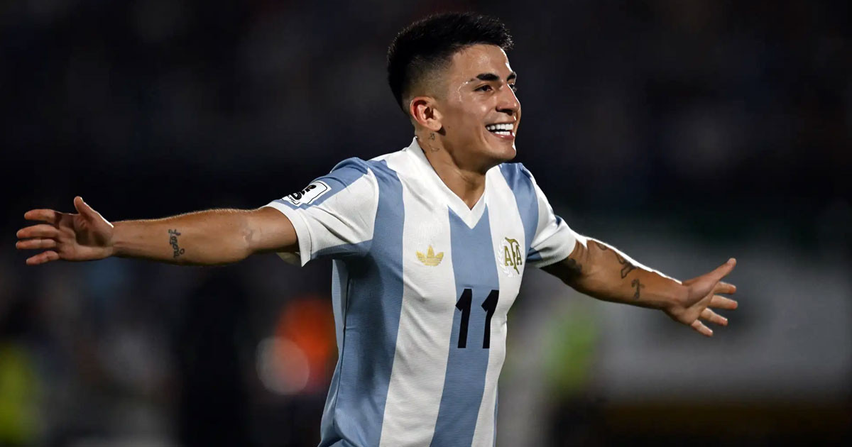 Argentina on brink after Almada strike sinks Uruguay