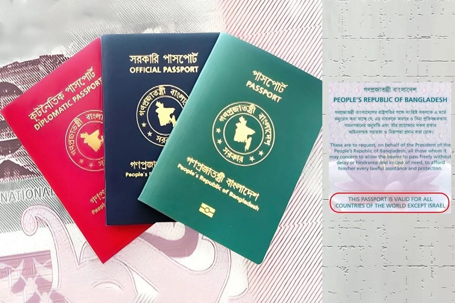 ‘Valid for all countries … except Israel’ statement reinstated on passports