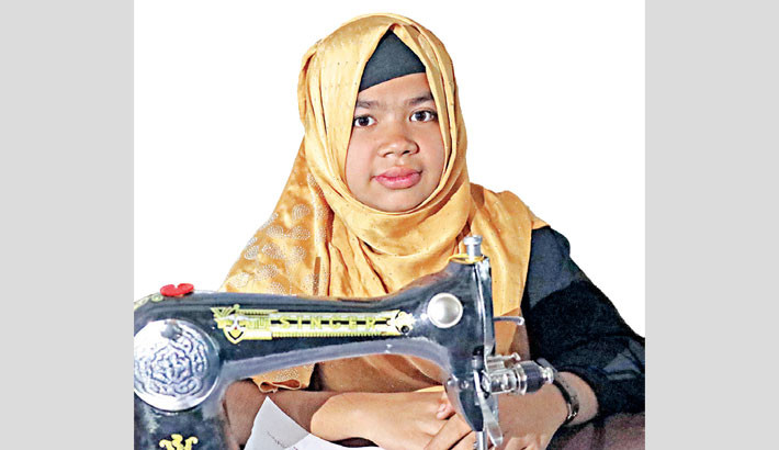 Yasmin dreams of supporting her family with new sewing machine