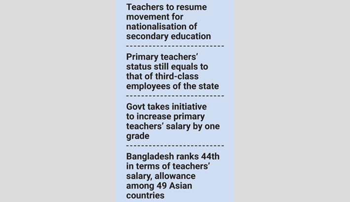 No end to teachers’ struggle over low salaries, allowances