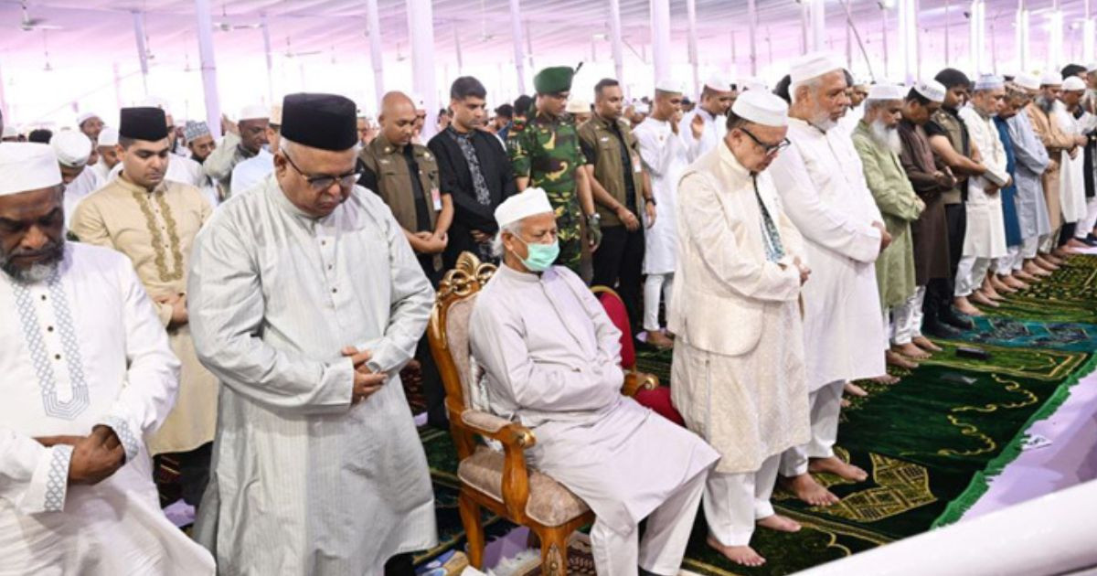 Main Eid Jamaat held at National Eidgah