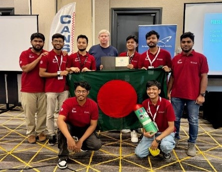 AAUB ranks 16th globally at CanSat USA-2025