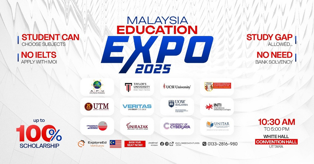Malaysia education expo to be held on 12 July