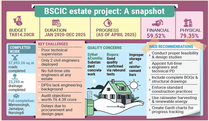 Supervision failures threaten timely completion of BSCIC project
