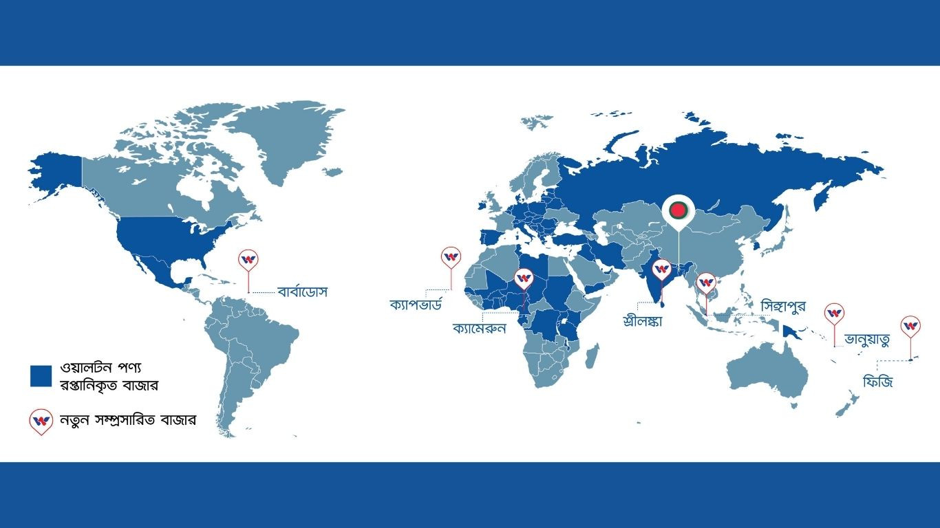 Walton expands brand business to 7 new 
countries in last fiscal year